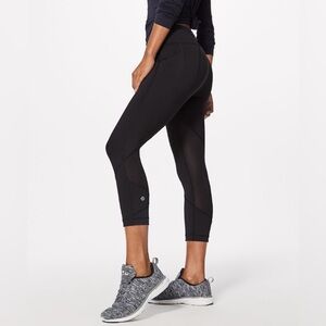 Lululemon Pace Rival Crop 22" size 4 low rise